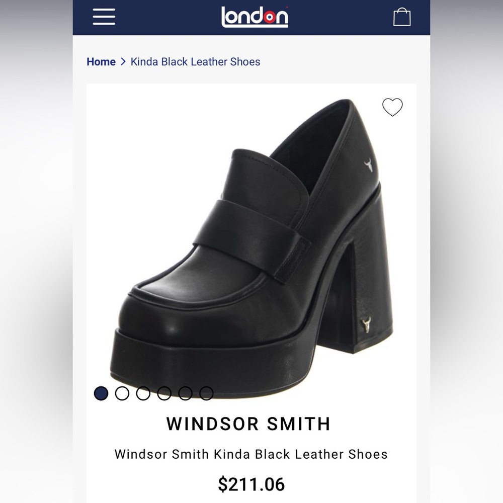 Windsor smith loafer platforms size 9